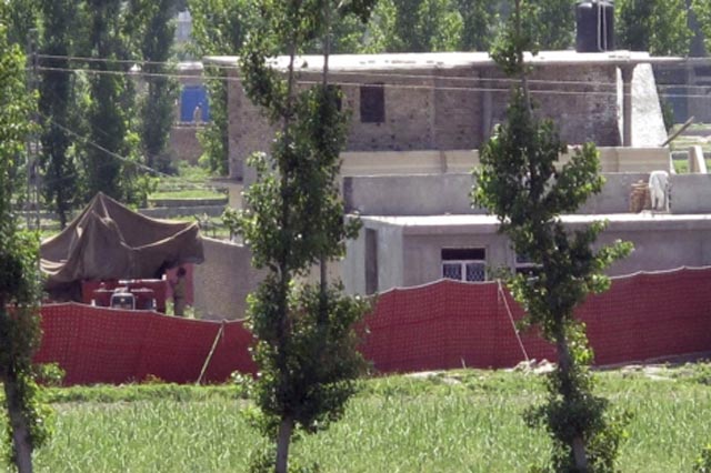 Imagen de la casa en la que Bin Laden vivía. | Efe