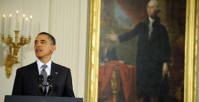El presidente de Estados Unidos, Barack Obama, habla en la Casa Blanca. | AFP