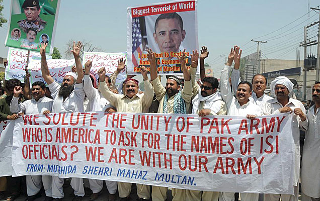 Protesta en Pakistán contra la muerte de Osama bin Laden. | Efe