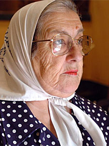Bonafini en foto de archivo