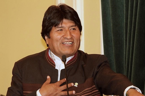 El presidente boliviano, EvoMorales, habla durante un discurso. | Efe