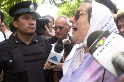 Hebe de Bonafini durante una manifestación en Buenos Aires. | Archivo Efe