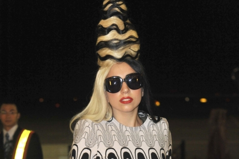 Lady Gaga llegando Taiwan. I AP