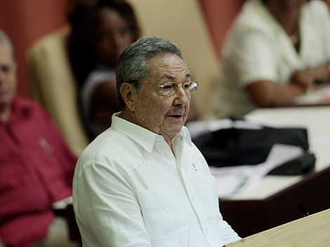 Raul Castro, durante el cierre de la Asamblea Nacional de Cuba. | AP