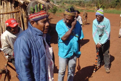 Líderes indígenas del pueblo brasileño Guarani-Kaiwoá | Efe
