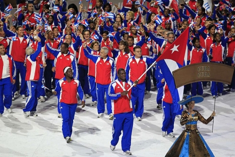 Desfile de la delegación cubana en la inauguración de los Panamericanos. | Reuters