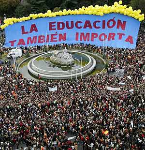 La manifestación del 12-N en Madrid. (Foto: EFE)