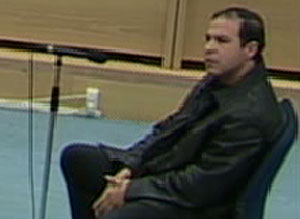 Nasredine Bousbaa durante su interrogatorio. (Foto: La Otra)
