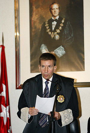 El fiscal jefe de Madrid, Manuel Moix, durante el discurso de apertura del año judicial. (Foto: EFE)