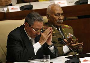 Raúl Castro, en el momento de ser elegido presidente de Cuba. (Foto: REUTERS)