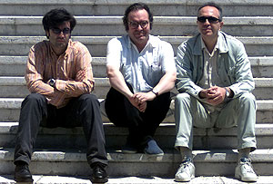 Tom&aacute;s Fernando Flores, Diego Manrique y Jes&uacute;s Ordovas, directores de 'Siglo XXI', 'El Ambig&uacute;' y 'Diario Pop', respectivamente.