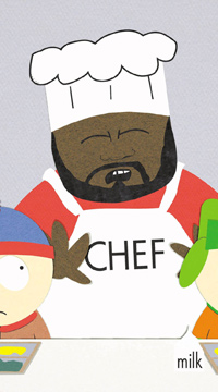 El chef de South Park, al que puso voz Hayes. (Foto: AP) El chef de South Park, al que puso voz Hayes. (Foto: AP)