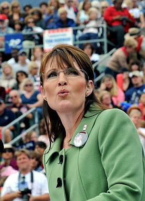 La candidata a la vicepresidencia por el partido republicano, durante su discurso. (Foto: AFP)
