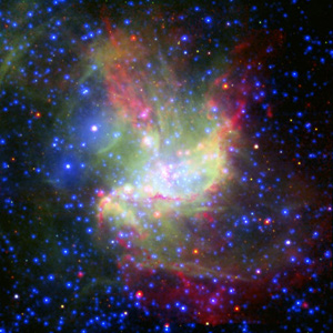 Imagen de la formación de una estrella tomada por un nuevo telescopio. (Foto: ESA).