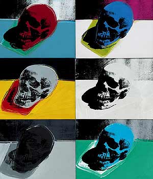 La composición 'Calaveras', de Warhol, que se subasta esta semana en Shoteby's. (Foto: EFE)