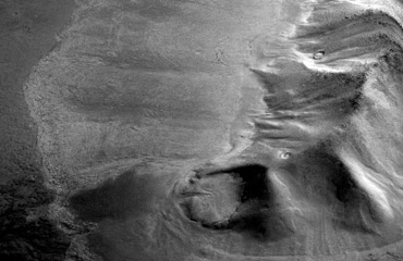 Los glaciares de Marte, captados por la NASA. (Foto: Science)