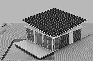 Recreación del prototipo de casa solar. (Foto: ELMUNDO.ES)