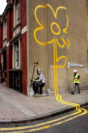 Un grafiti de Banksy. (Foto: AP)