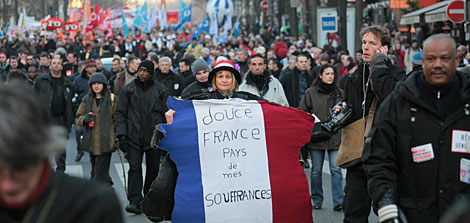 Manifestantes en París | AFP