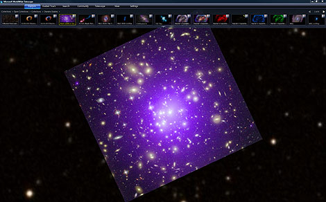 Imagen del universo desde 'WorldWideTelescope'