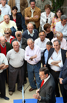 Rajoy con alcaldes en Peñafiel. | Ical Rajoy con alcaldes en Peñafiel. | Ical