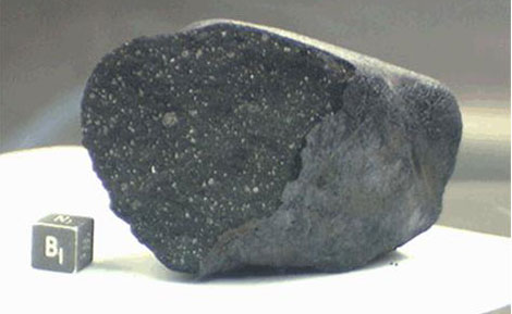 Un fragmento del meteorito que cayó en el lago Tagish de Canadá. | NASA