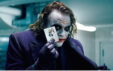 El actor Heath Ledger, como Jocker en 'El caballero oscuro', el último filme de la saga Batman.