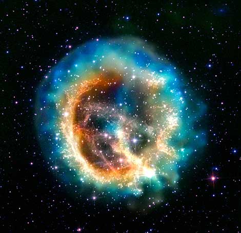 Imagen de una estrella en explosión. |NASA.
