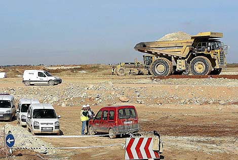 Estado actual de las obras de la A-60 en Villanubla.| Ical Estado actual de las obras de la A-60 en Villanubla.| Ical