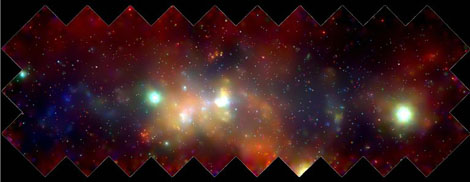 El Centro Galáctico observado en rayos X por el telescopio Chandra | NASA/UMass/Wang et al.
