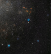 El cielo en torno a OGLE-LMC_CEP0227 | ESO/DSS2 y D. de Martin