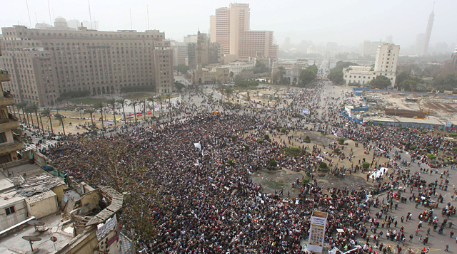 La manifestación del viernes en la Plaza de la Liberación de El Cairo. | EFE