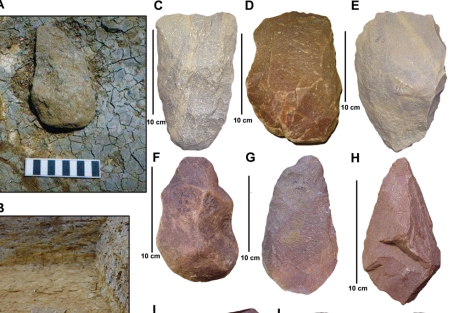 Algunos utensilios de piedra encontrados en Tamil Nadú. |Science