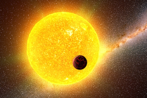 Recreación de uno de los 'soles' localizados por Kepler.| 'Science'