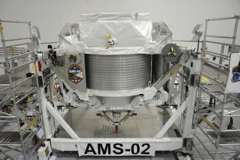 Instrumento AMS-02, que viajará a la ISS en abril. | M. Famiglietti