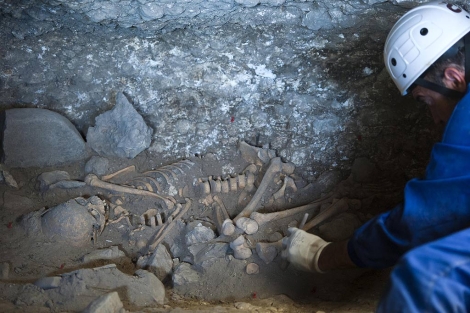 Algunos de los restos hallados en Atapuerca. | Ical