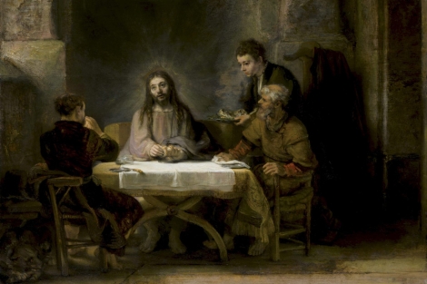 'Los peregrinos de Emaús o la cena de Emaús' (1648), de Rembrandt. | Efe
