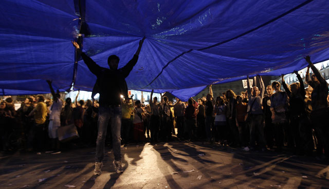 Manifestación en la Puerta del Sol. | Javier Barbancho