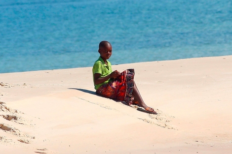 Una niña mozambiqueña.