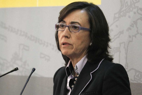 Rosa Aguilar, en una rueda de prensa por la crisis del pepino, la semana pasada. | Efe