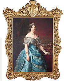 Retrato de Isabel II.