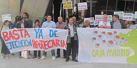 Protesta en Plaza de Castilla (Madrid). | IU