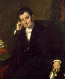 Washington Irving. Óleo de Gilbert Stuart Newton, 1830