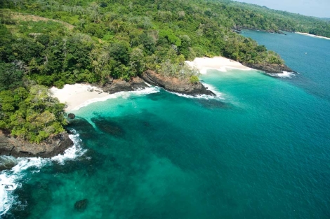 Vista aérea de Isla San José, en el archipiélago panameño de Las Perlas. | EWN