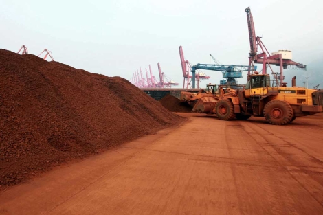 Un depósito de tierras raras en China.| AFP Un depósito de tierras raras en China.| AFP