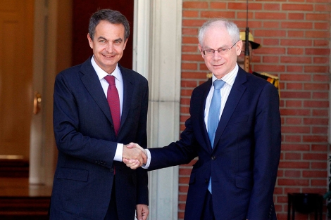 Encuentro entre José Luis Rodríguez Zapatero y Herman Van Rompuy