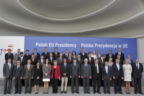 Ministros de justicia e interior de la UE reunidos este martes en Sopot, Polonia. | Efe Ministros de justicia e interior de la UE reunidos este martes en Sopot, Polonia. | Efe