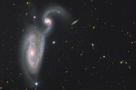 Las galaxias Arp84 captadas desde el Gran Telescopio de Canarias.|Alex Cherney