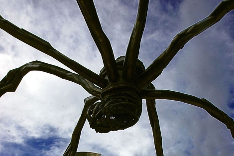 La escultura gigante cuando estuvo expuesta en Bilbao. |Iñaki Andres