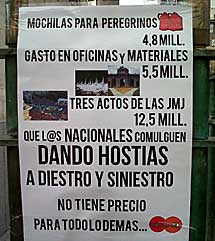Cartel exhibido por los manifestantes. | Alba G. Fernández